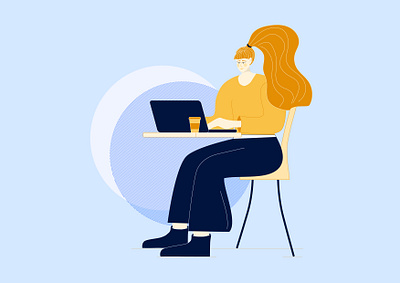 Education character illustration characterdesign design design app digital illustration digitalart education education app illustration illustration design study ui ux web webdesign webillustration work work in progress working girl