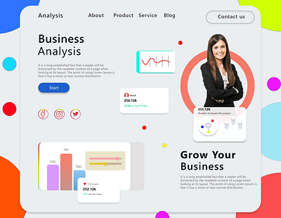 Business Analysis Website UI design adobexd business business web business website creative design creativity digitalart graphic graphicdesign templatedesign ui uidesign uiux website design websites webtemplate