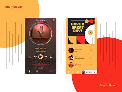 #Daily UI 009 - Music Player app art daily daily ui dailyui dailyui009 dailyuichallenge design design app figma illustration music music app music player player playlist ui uiux ux web