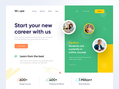 Learning Platform Website 2021 trend book course desktop education graphics landing page learning learning website marketing online course online course website online education sketch uiux web design website design