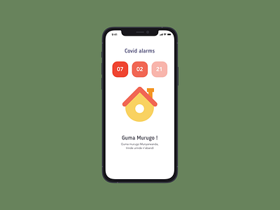 Covid lockdown lift alarm concept covid flat kigali lockdown minimalist principle prototype rwanda ui ux