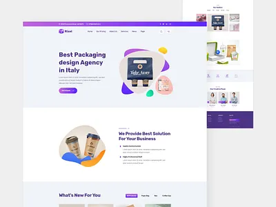 Package Design Company landing page business clean creative landing page design modern packagedesign startup