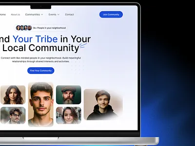 Local Tribe - A community base Website Hero Section blockchain design branding crypto landing page cryptodesign design hero secction hero section design illustration landing page landing page design landing page website mobile design ui ui design ux design web design website design website hero section website ui design