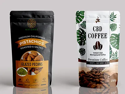 pouch bag design adobe illustrator adobe photoshop branding cbd label design cbd oil label design label packaging packaging design pouch design supplement label design