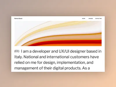 My new Portfolio - Mood Exploration clean design home minimal portfolio portfolio design typography ui web web design website