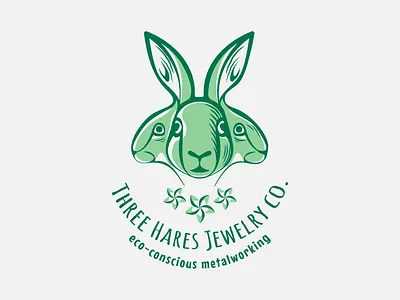 Three Hares Jewelry co. animal logo animals character logo emblem logo emblem logo creative round fun logo hares illustration art illustrative logo jewelry jewelry logo jewelry shop logo creative mascot mascot design mascotlogo playful logo rabbit rabbit logo