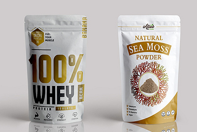 pouch design adobe illustrator adobe photoshop branding cbd label design design label design label packaging packaging design pouch design supplement label design