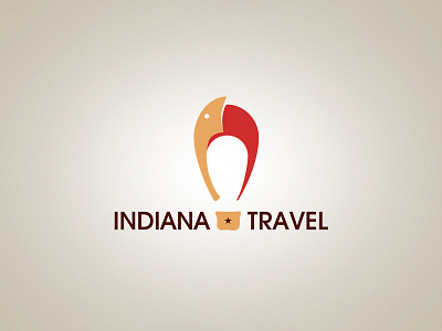 Indiana Travel company logo baloon brand brand identity branding conservative design graphic design illustration lettermark logo logo design logotype pastel travel traveling typography ui