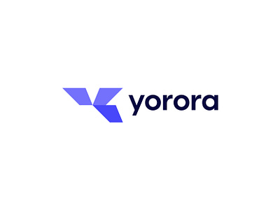 Yorora technology logo design 2d brand identity brand visual branding brandmark colour design designer graphic design illustration lettermark logo logofolio logomark logos modern startup technology vector visual design