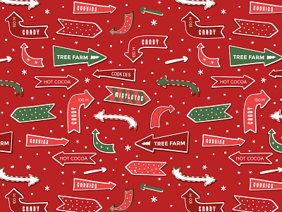 Candy Cane Lane pattern christmas christmas illustration christmas pattern illustration kids kids art pattern pattern design pattern designer surface pattern surface pattern design