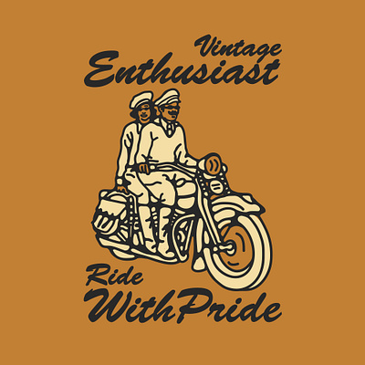 vintage motorcycle enthusisast availabledesign badgedesign badges design designforsale illustration logoforsale motorcycle tshirtdesign vintage badge vintage design vintage illustration vintage logo vintage motorcycle