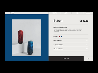 CIRCLE- Product Page design grid minimal product page product page design ui ux web website