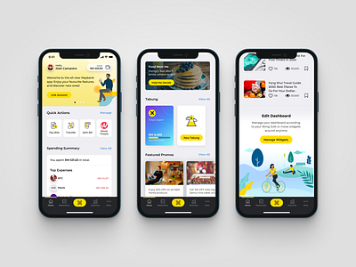 MAE by Maybank2u Dashboard banking finance app fintech mobile app mobile ui product design ux ui visual design