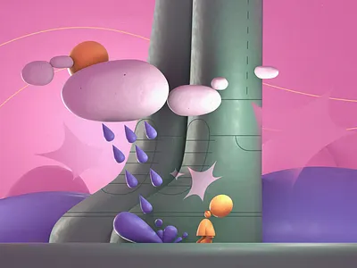 Rainy Legs 3d 3d art animation blender blender 3d blender3dart character design illustrate illustration illustrator motion design motion graphics style frame