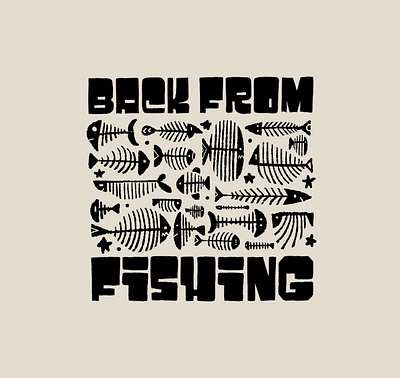 Back from fishing!! drawing fish fishing hand lettering hand lettering illustration ipadpro lettering letters procreate type typography