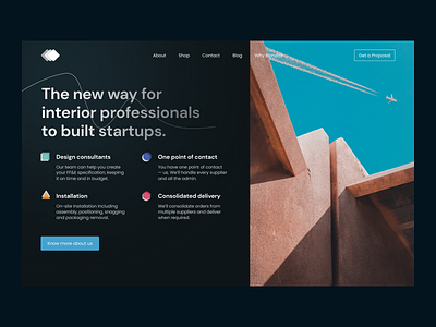 Blonda best clean design dribble follow landing landing page landing page design latest design latest trend minimal minimalist modern design shot typography ui ui design uidesign uiux web