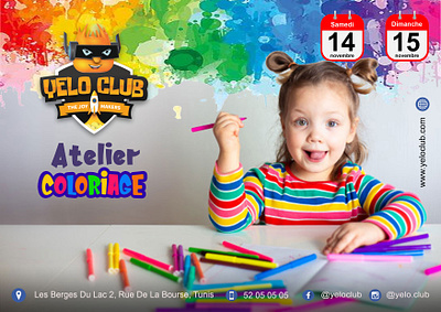 Affiche Club coloriage - Coloring Club poster V2