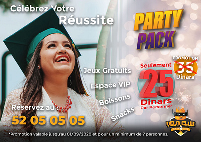 pack party fin etudes affiche etude fin pack party poster reussite success