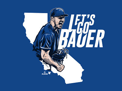 Let's go Bauer baseball bauer dodgers los angeles mlb