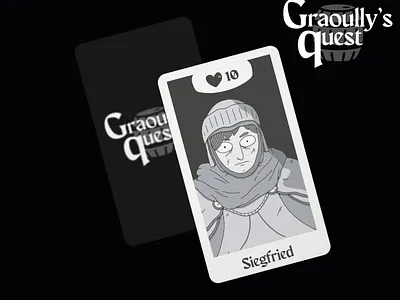Graoully's Quest card game card card game design dungeon ermann ermanngraphic graphic design graphicdesigner illustration illustrator logo rogue like rpg tabletop