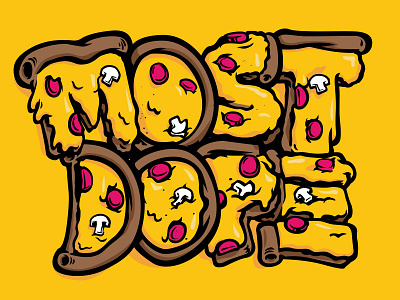 Most Dope Monday 23 illustration mac miller most dope pizza typography