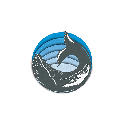 Whale art branding creative design dribbble icon illustration logo minimal vector whale