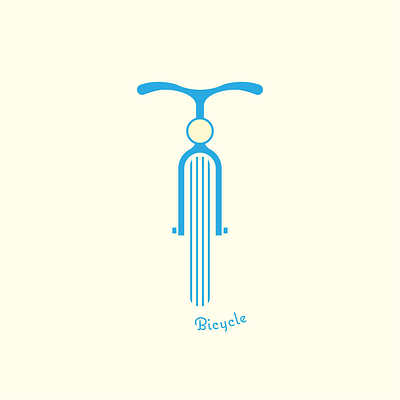 Bicycle art bicycle bike branding design dribbble flat flat design icon illustration illustrator lettering logo minimal vector