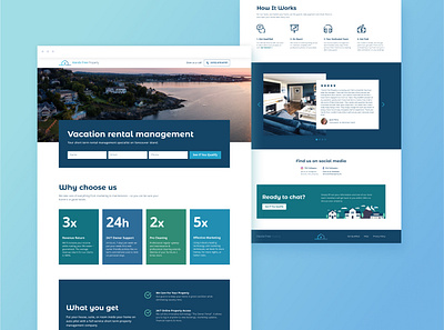 Vacation Rental Property Management Website Redesign canada faq figma form landing page property property management real estate realestate rental styleguide testimonial vacation vacation rental web design webdesign webflow website website design weflow website