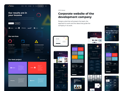 Corporate website figma ui design ux design website