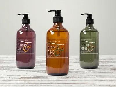body wash labels + branding branding logo typography