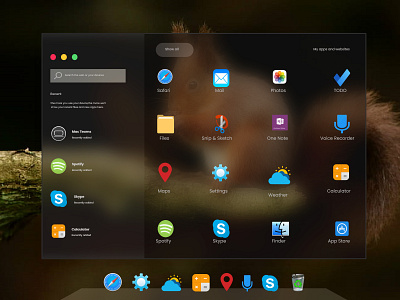 Apple OSX Redesign of Windows 10X apple osx branding glassmorphism icon mac mark newtrend redesign trend2021 uidesign uiuxdesign windows windows 10x