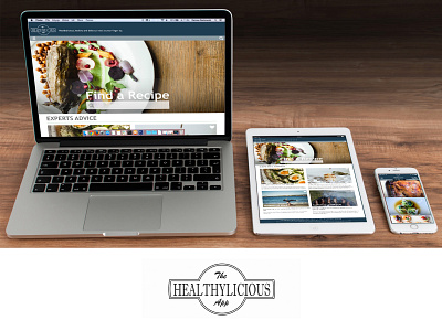 Healthylicious app design graphic design illustration illustrator logo ui ux web website