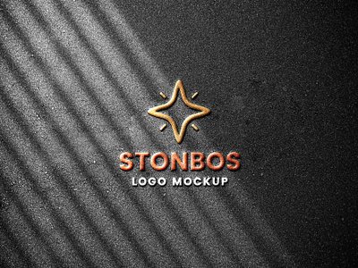 Stone Emboss Logo Mockup free freebie freebies logo mockup logos mockup psd mockup stone emboss logo templates