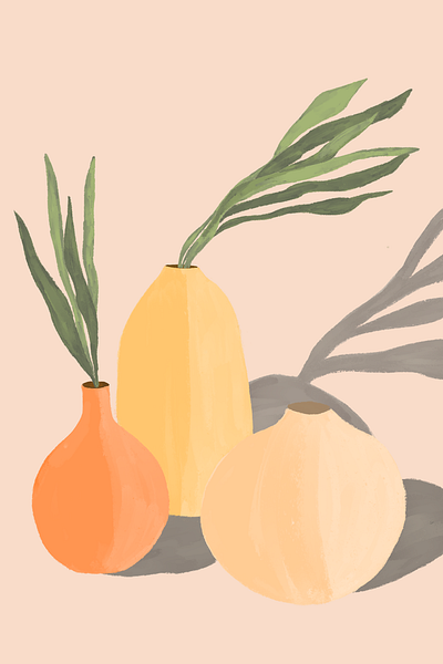 Pots Illustration design graphic design illustration procreate