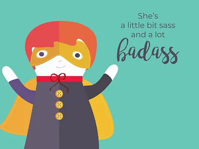 Badass card design empowerment go girl illustration vector women empowerment women in illustration
