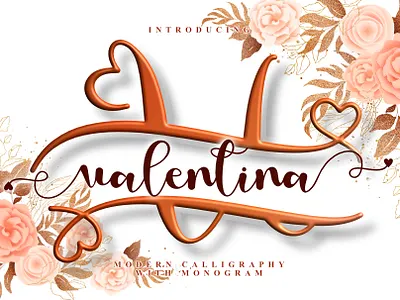 Love Valentina font fontdesign fonts handlettering handwritten lettering popularfont