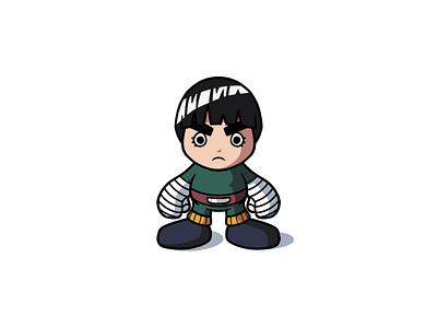 Rock Lee art artwork cartoon character character design creative cute design digital drawing graphic design illustration illustrations illustrator logo naruto photoshop sketch ui vector