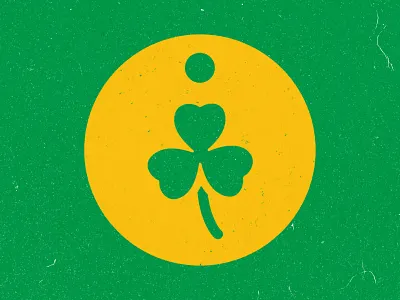 Irish Touch Pet Grooming - Logo Mark clover logo logodesign logomark texture