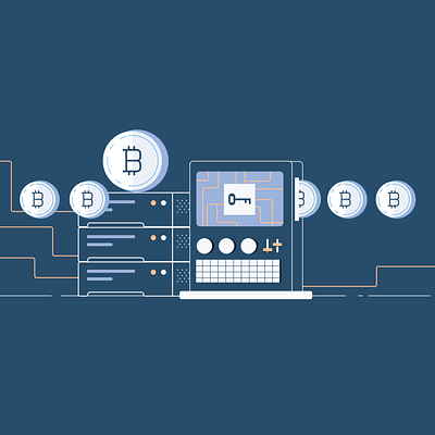 Quantum Computing and Bitcoin bitcoin bitcoins computer design illustration localbitcoins quantum mechanics