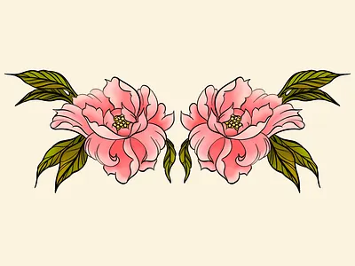 flower tattoo art design illustration procreate tattoo tattoos