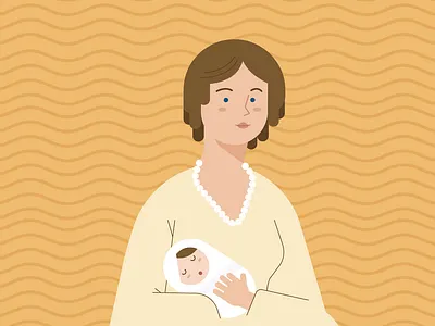 Darwin baby aftereffects animación animation darwin design flat illustration illustrator moview