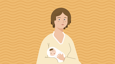 Darwin baby aftereffects animación animation darwin design flat illustration illustrator moview