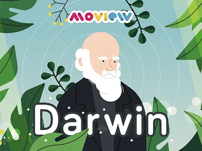 Darwin aftereffects animación animation design evolution illustration illustrator moview