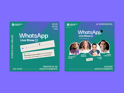 Whatsapp Live Show 2021 branding brasil design digital event illustration illustrator social media