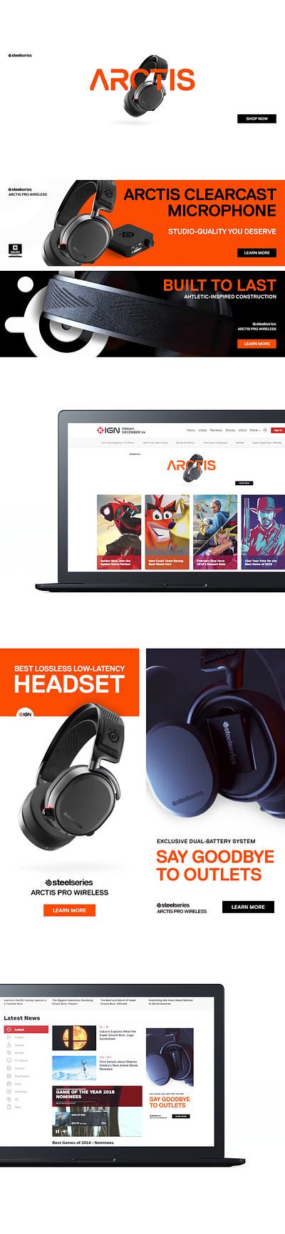 SteelSeries [APW] Ad arctis gaming headphones pc gaming steelseries thecesarj wireless