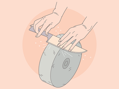 Stay Sharp craft drawing dribbbleweeklywarmup feminine hands illustration illustrator line art vector