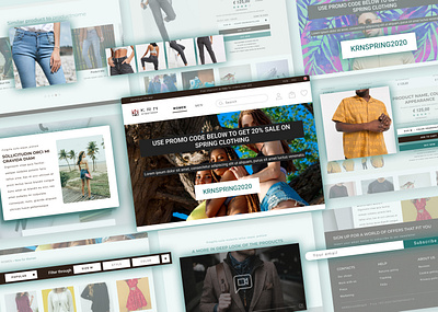 Clothing Shop Website UI Design clothing design desktop desktop design streetwear ui ui design ux ux design website website design