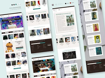 Clothing Shop Website UI Design clothing design desktop ui ui design ux ux design web ui webdesign website website concept website design website ui ux