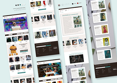Clothing Shop Website UI Design clothing design desktop ui ui design ux ux design web ui webdesign website website concept website design website ui ux