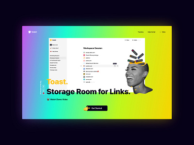 Landing Page Concept chrome design extension gradient illustration landing landing page design landingpage minimalist producthunt saas saas app saas design saas landing page safari web web design webdesign website website design